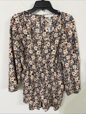 Hayden Black and White Floral Romper